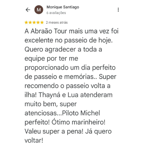 Abraão Tour Depoimentos