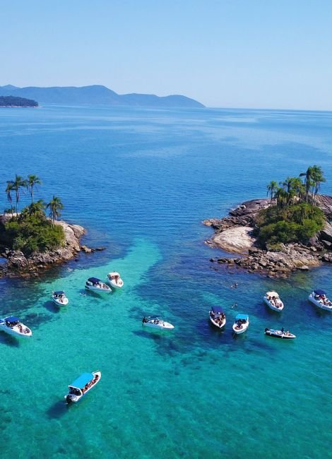 Ilhas Botinas - Ilhas Paradisíacas - Passeio de Lancha na Ilha Grande Angra dos Reis Abraão Tour