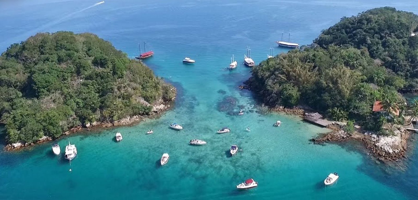 Lagoa Azul de Escuna - Passeio de Lancha na Ilha Grande Angra dos Reis Abraão Tour