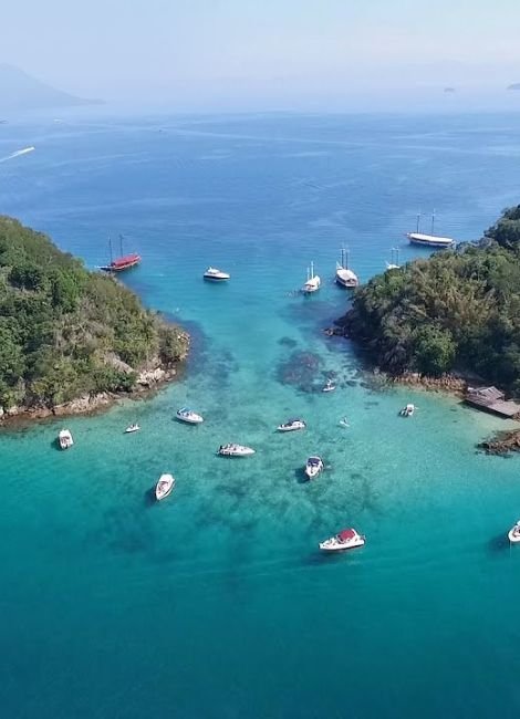Lagoa Azul de Escuna - Passeio de Lancha na Ilha Grande Angra dos Reis Abraão Tour